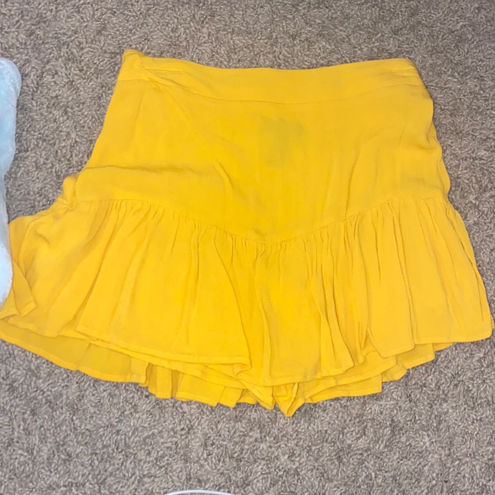 forever 21 yellow skirt